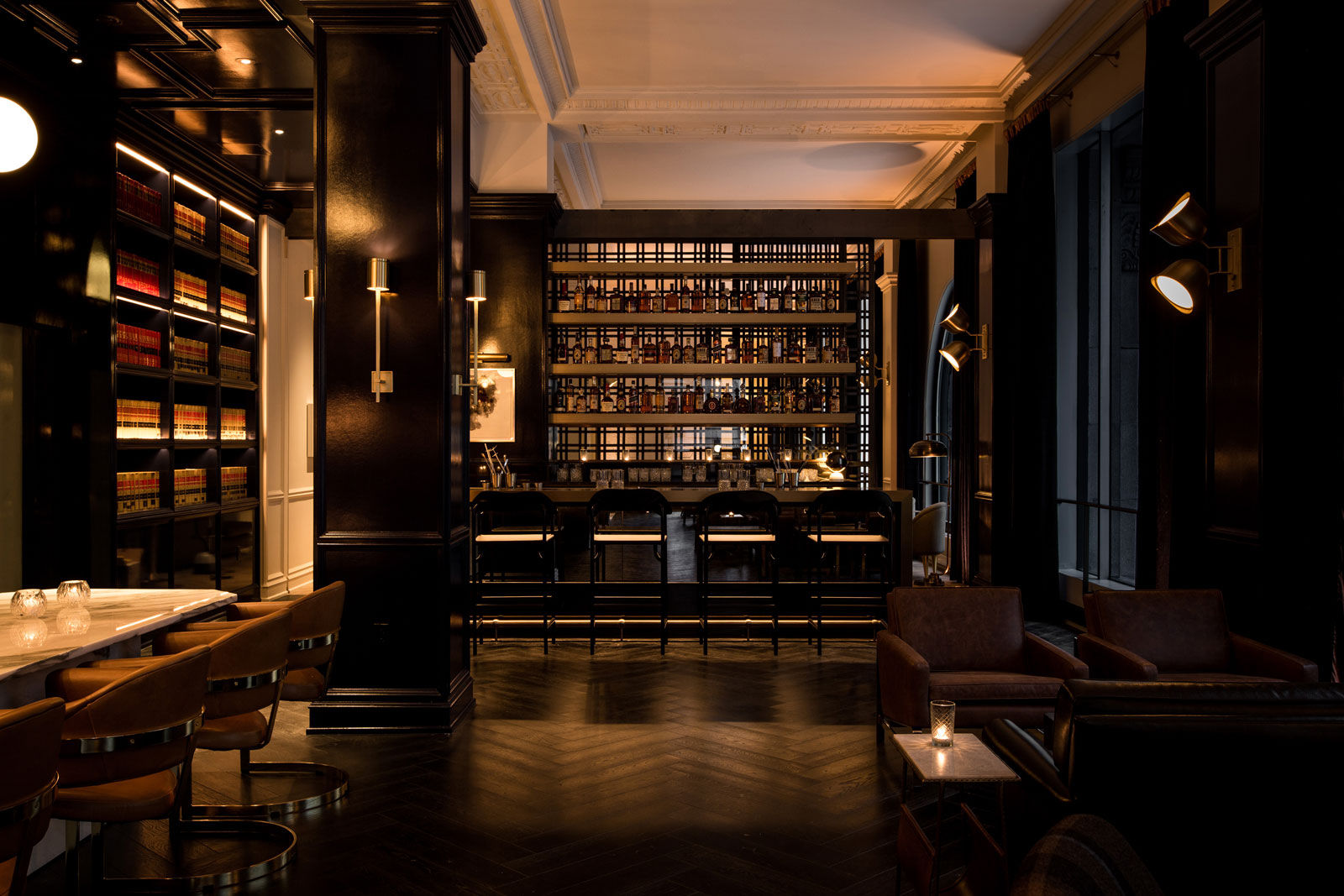 A View of the Bar at Gray Hotel – Beautiful Homes