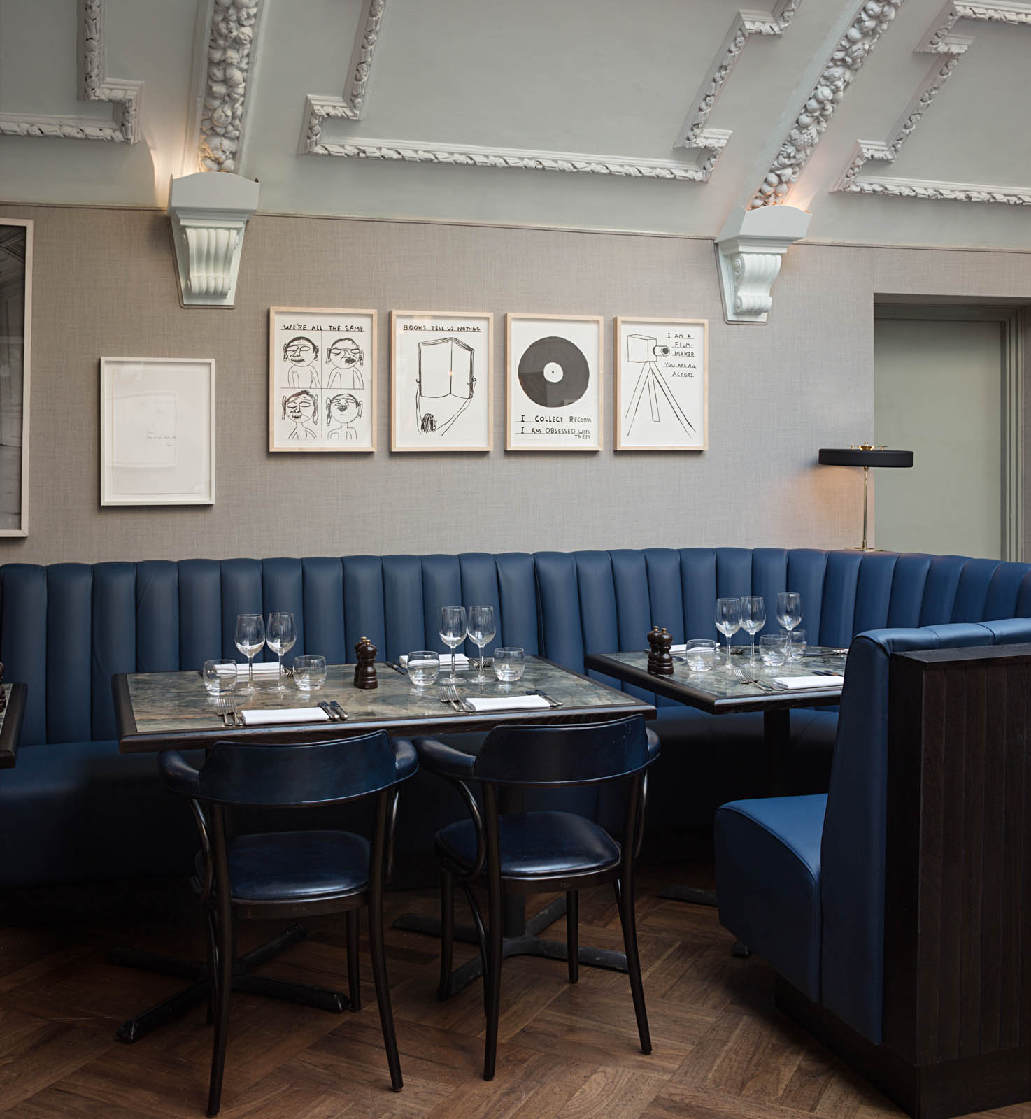 A Seating Space at Groucho Club in Londoon - Beautiful Homes