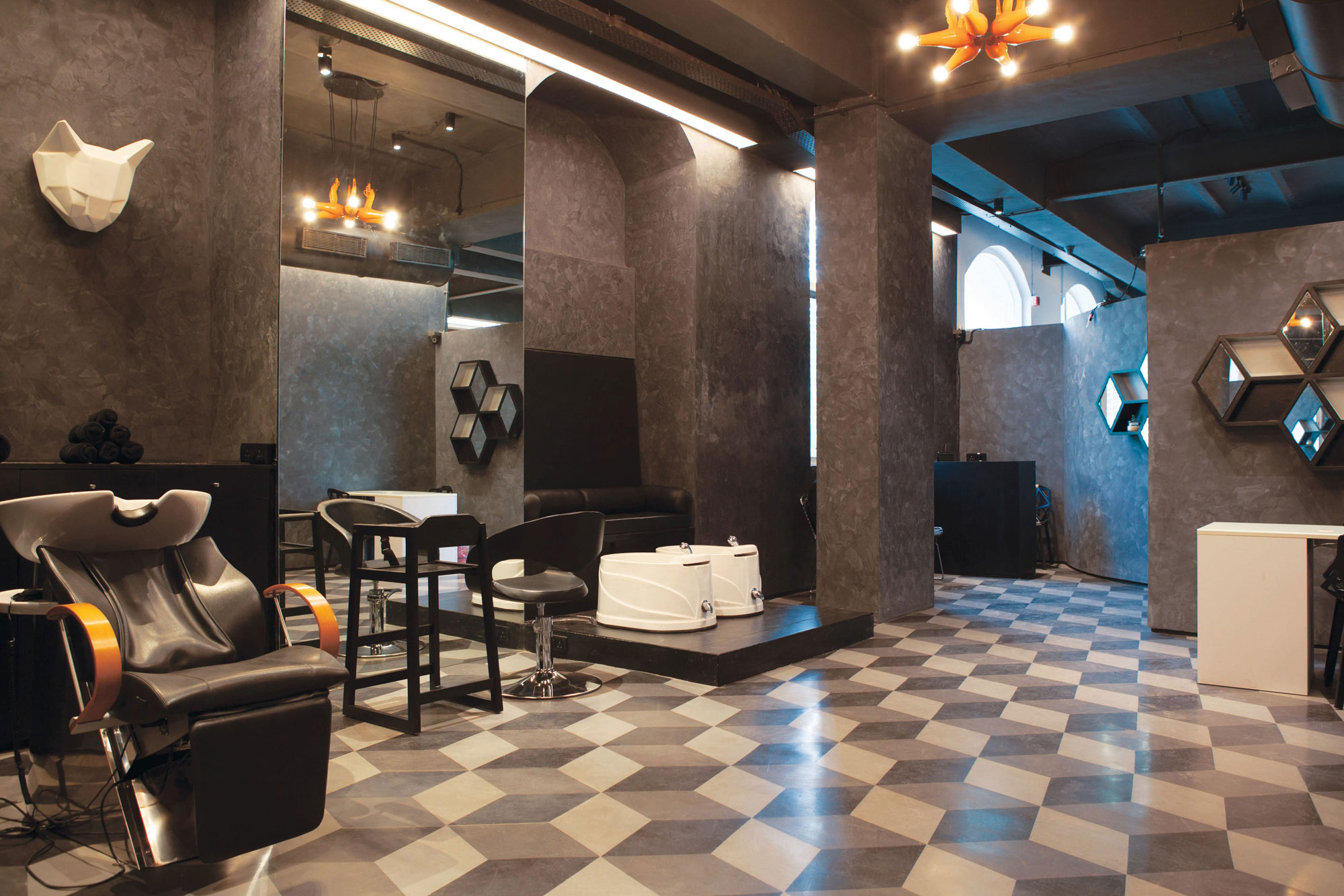 The Retro Flooring at Millk, Mumbai - Beautiful Homes