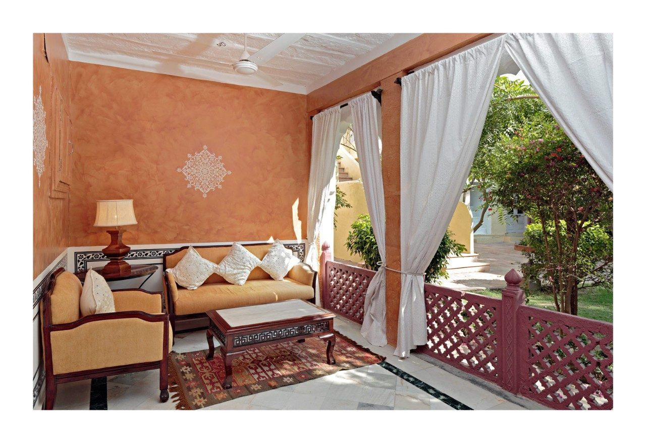 A Varanda from the  Lake View Room, Rohet Garh, Jodhpur - Beautiful Homes