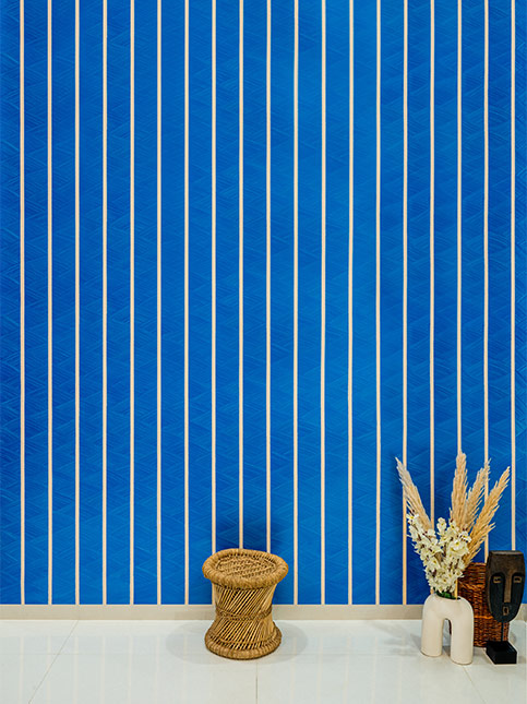 bright blue wallpaper