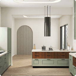 Parallel shaped kitchen