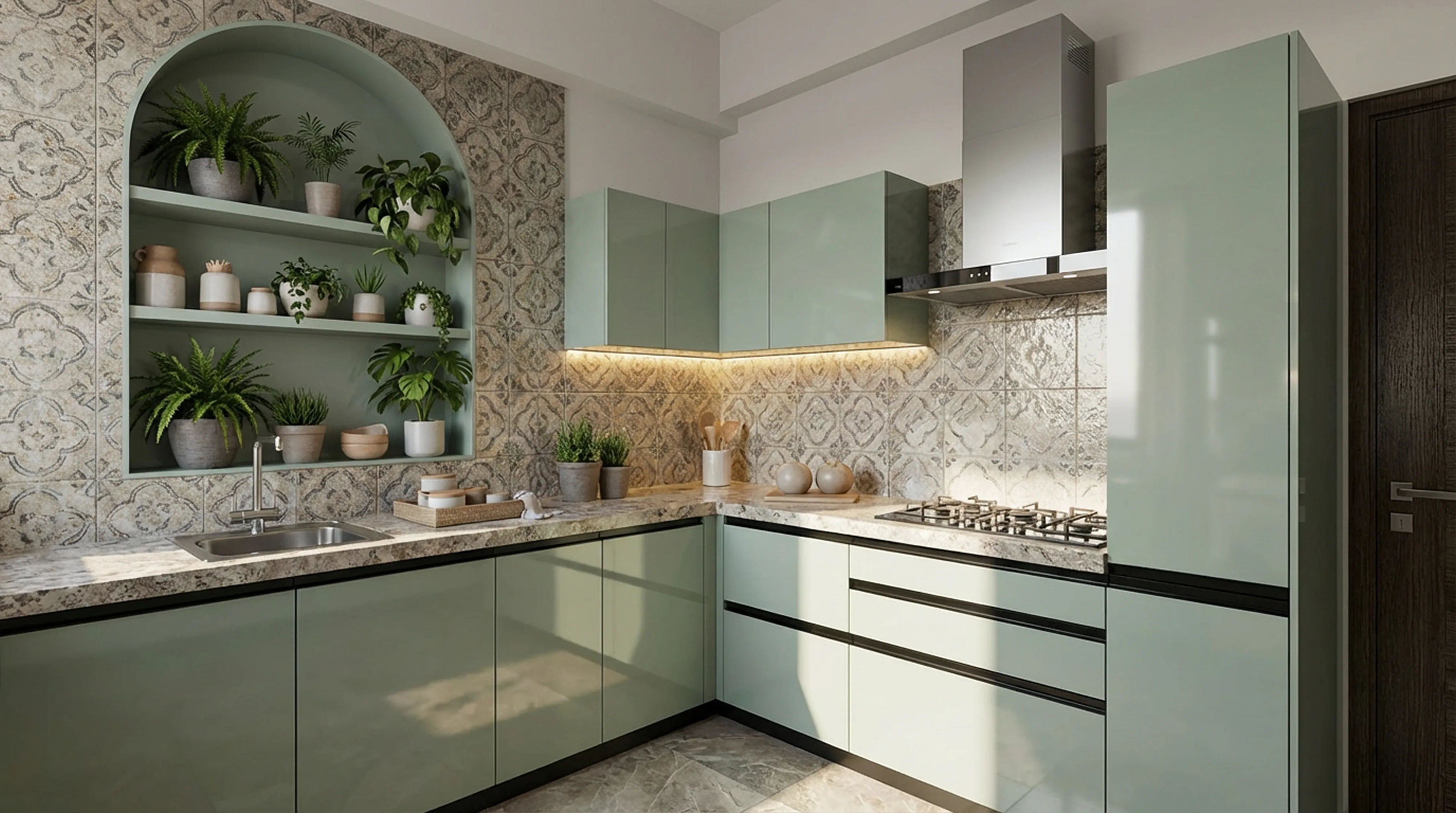 Revival Green Solid Gloss Acrylic