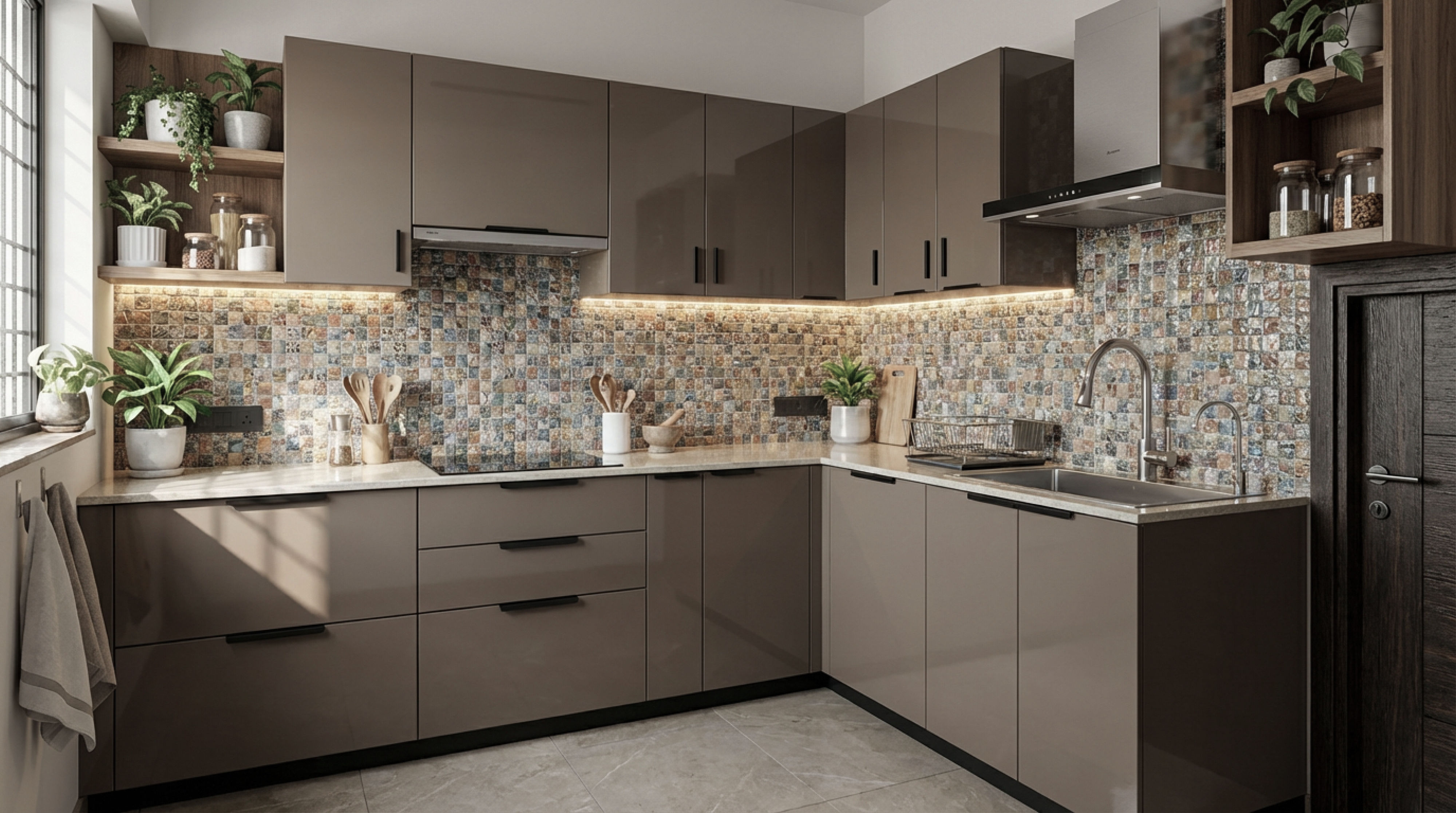 Titanium Grey PU Gloss