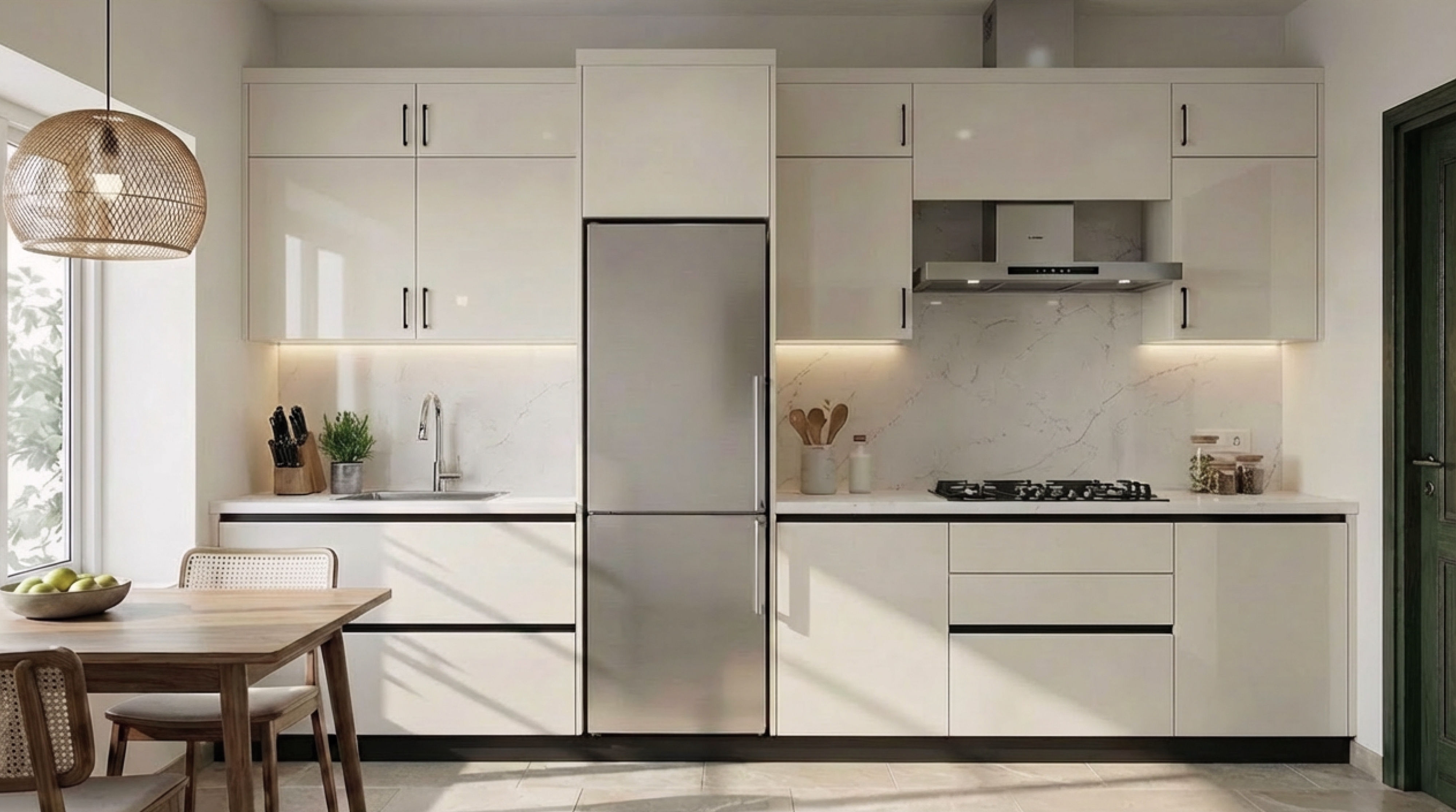 Pristine White Solid Gloss Acrishine