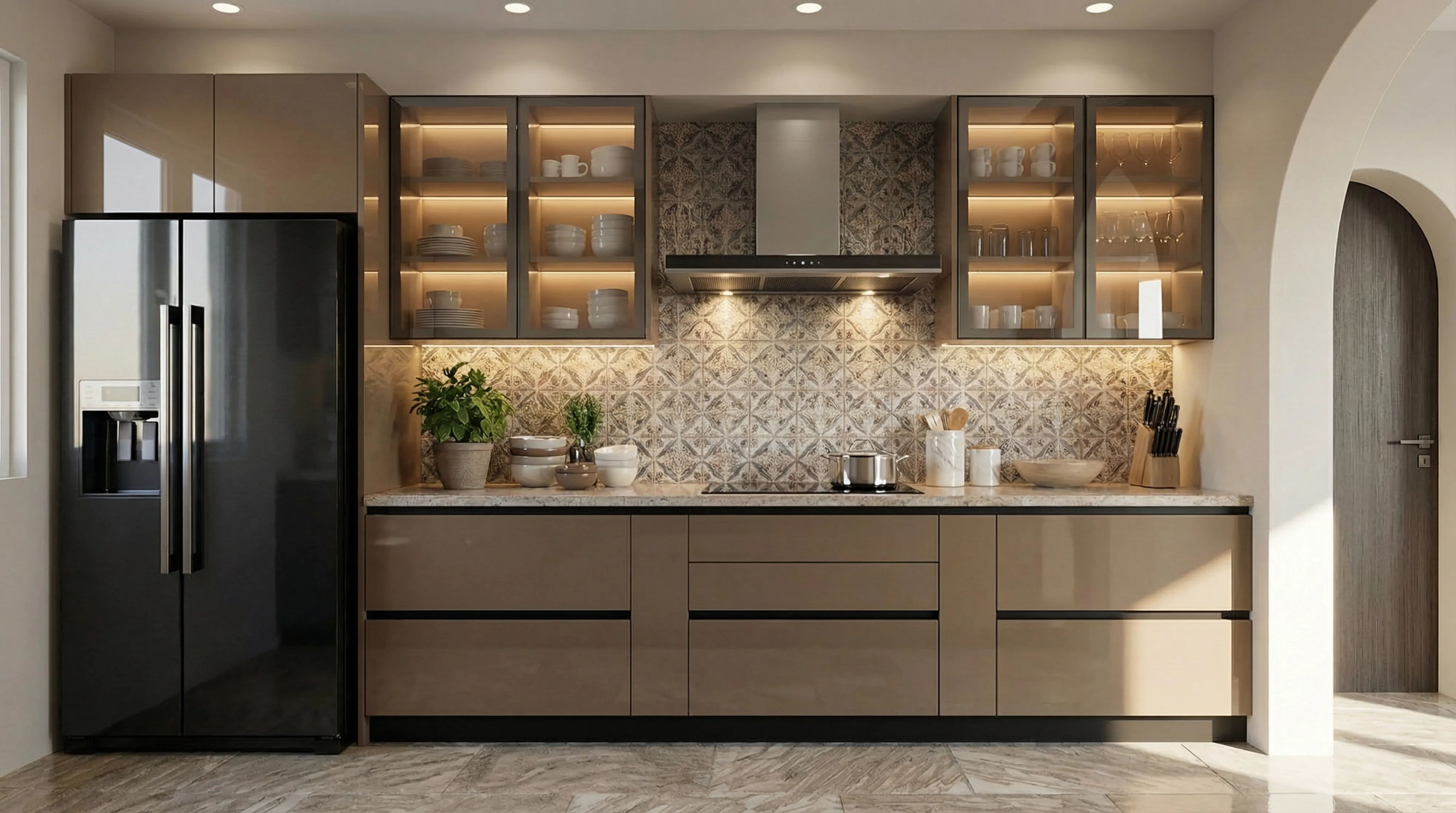 Earthy Brown Solid Gloss Acrishine