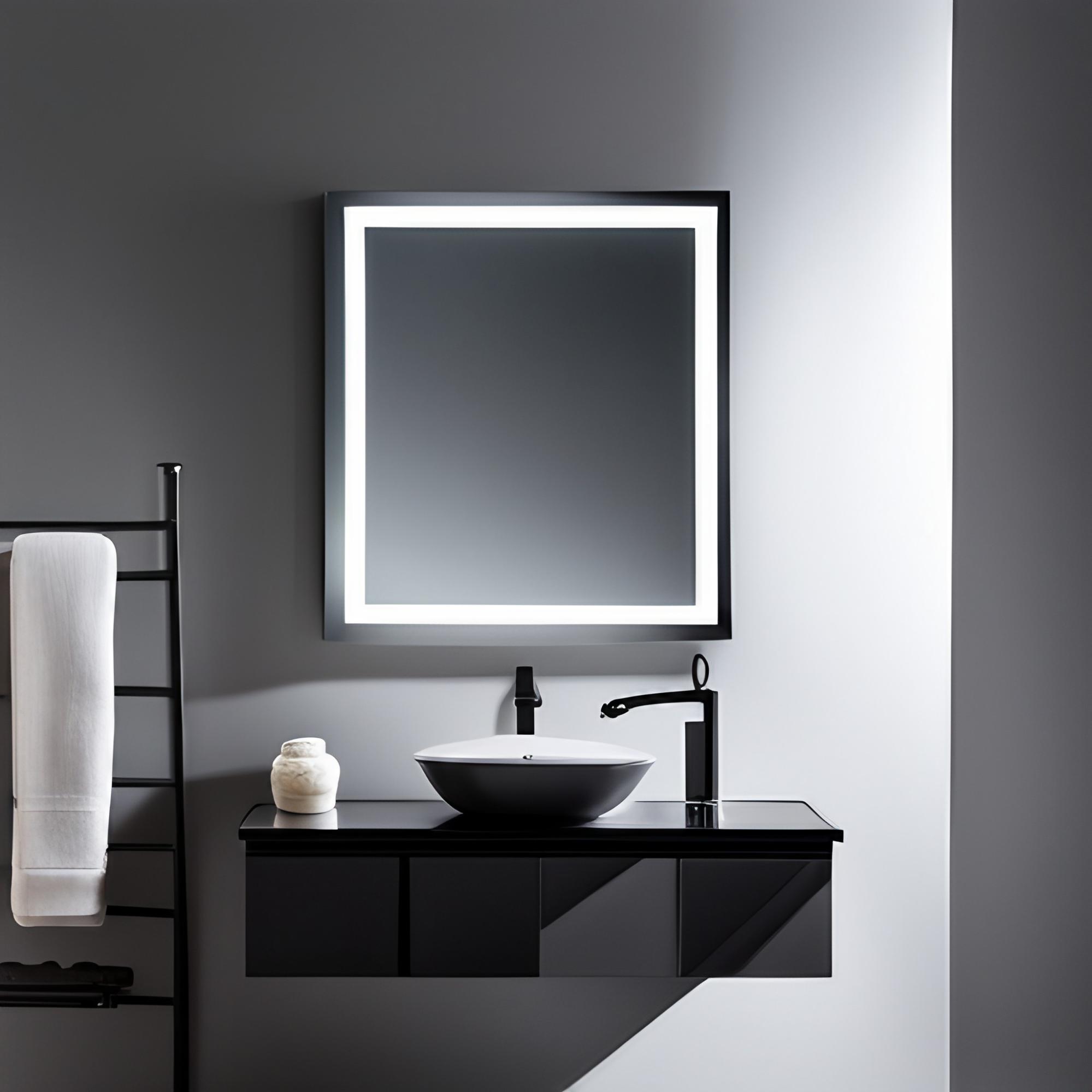 Black Mirror for your bathroom - Beautiful Homes