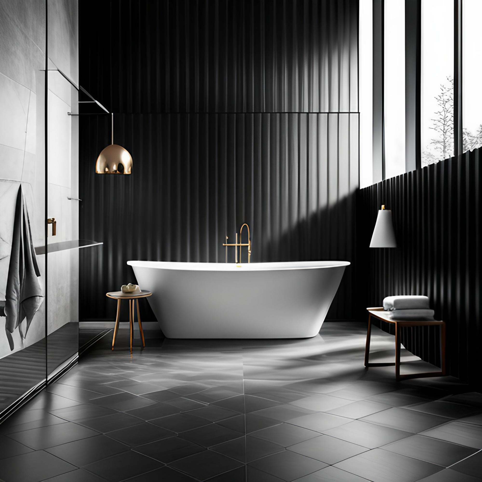 Black bathroom tiles for your home - Beautiful Homes