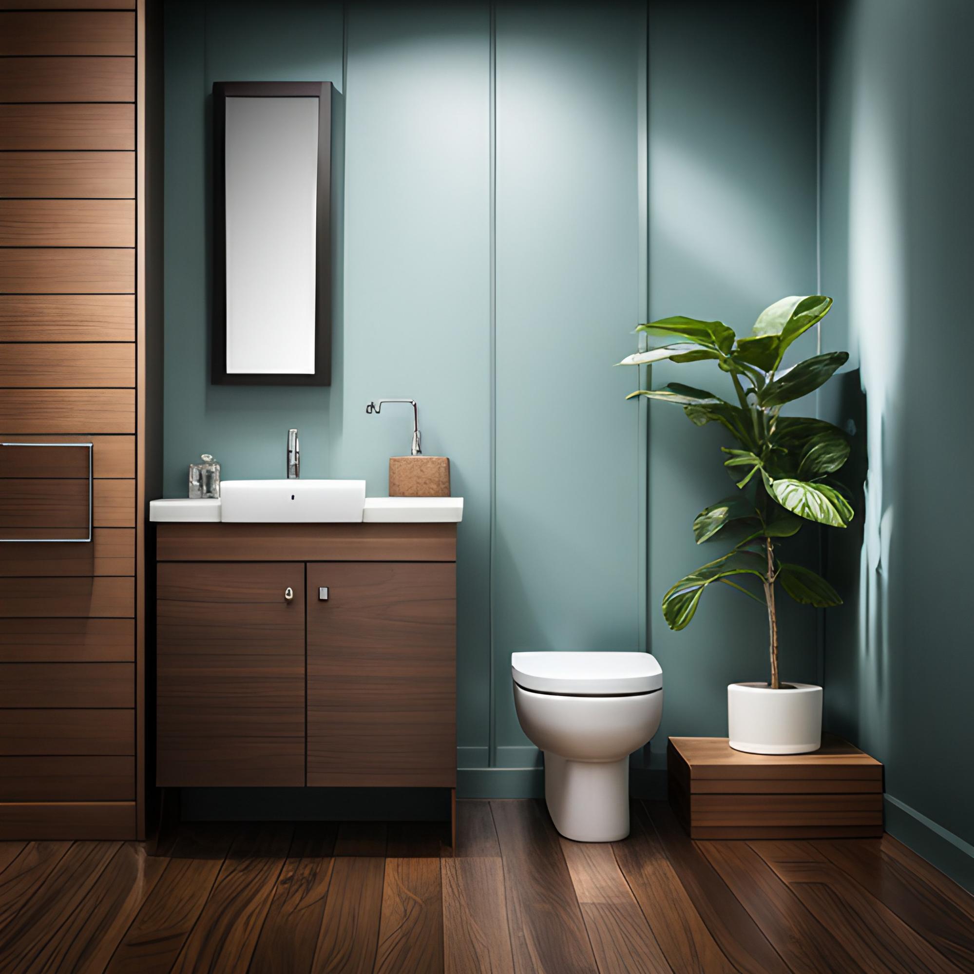 Half bathroom layout design - Beautiful Homes