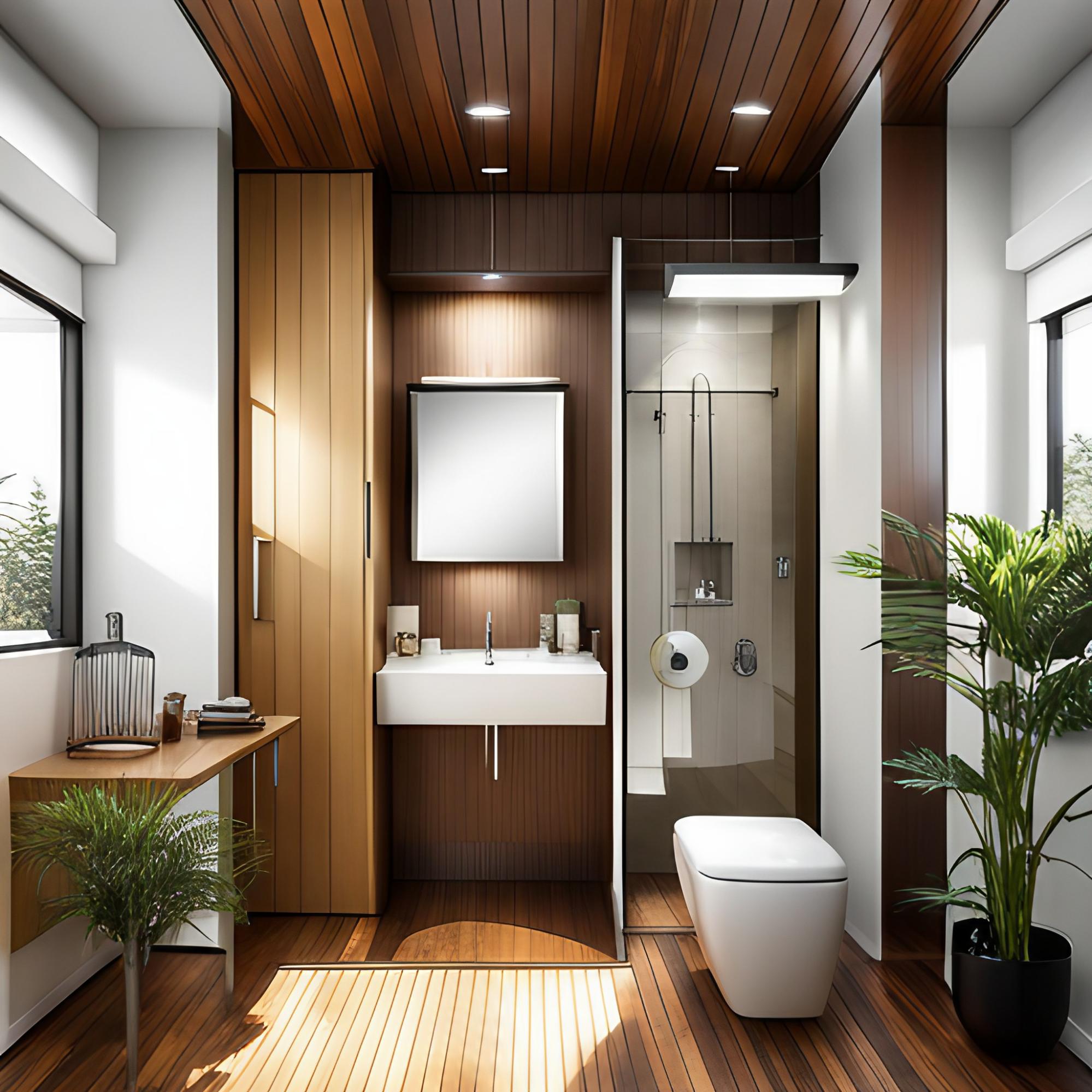 A three quarter bathroom plan design - Beautiful Homes