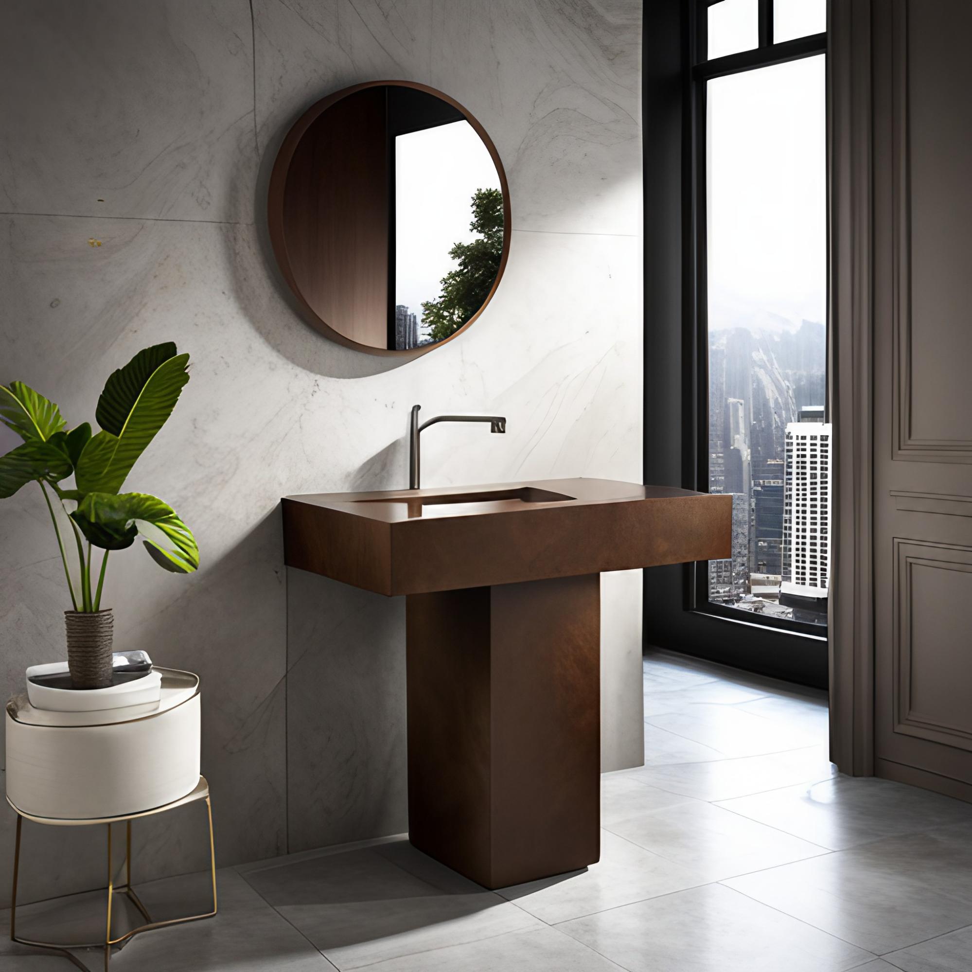 China natural stone pedestal sinks for your bathroom - Beautiful Homes