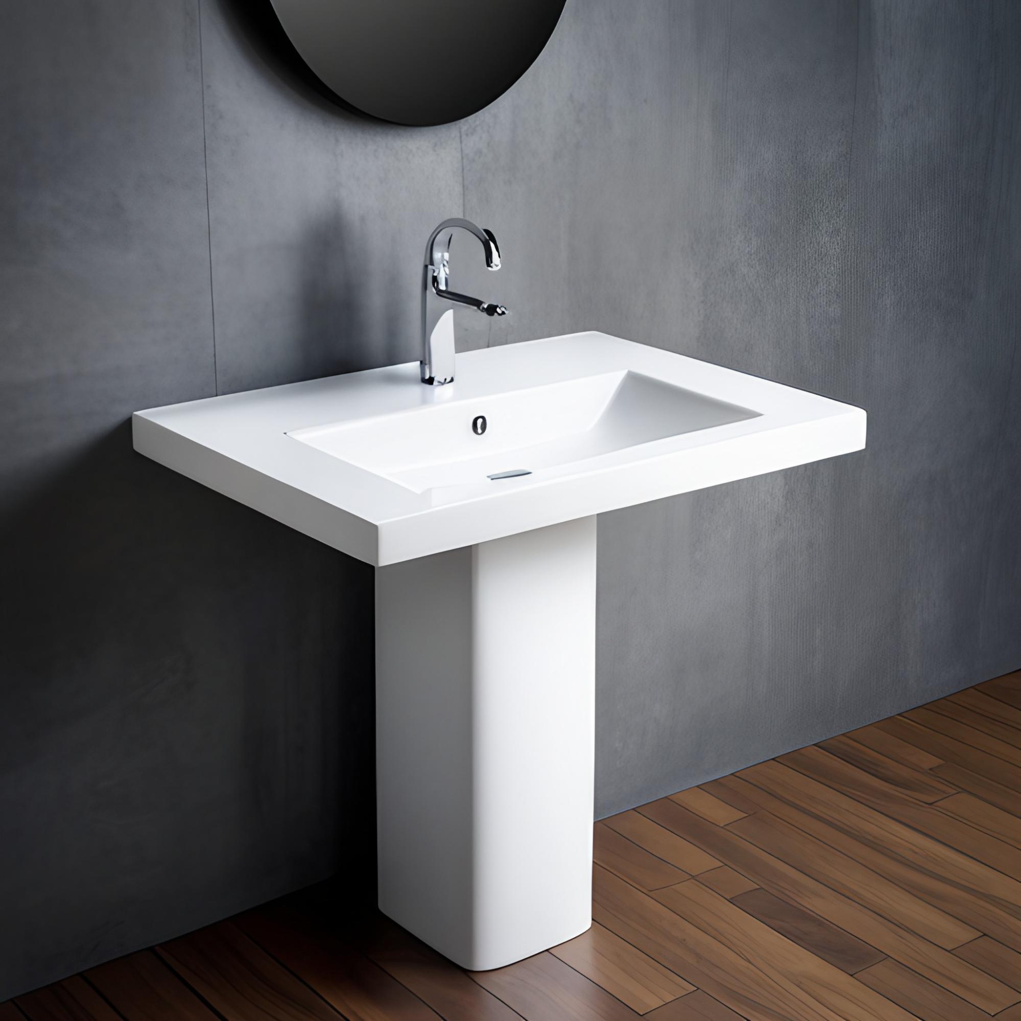 Deltar polo pedestal sinks for your bathroom - Beautiful Homes