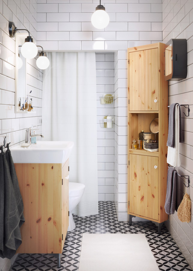 Utilize the small bathroom corner with a storage closet - Beautiful Homes