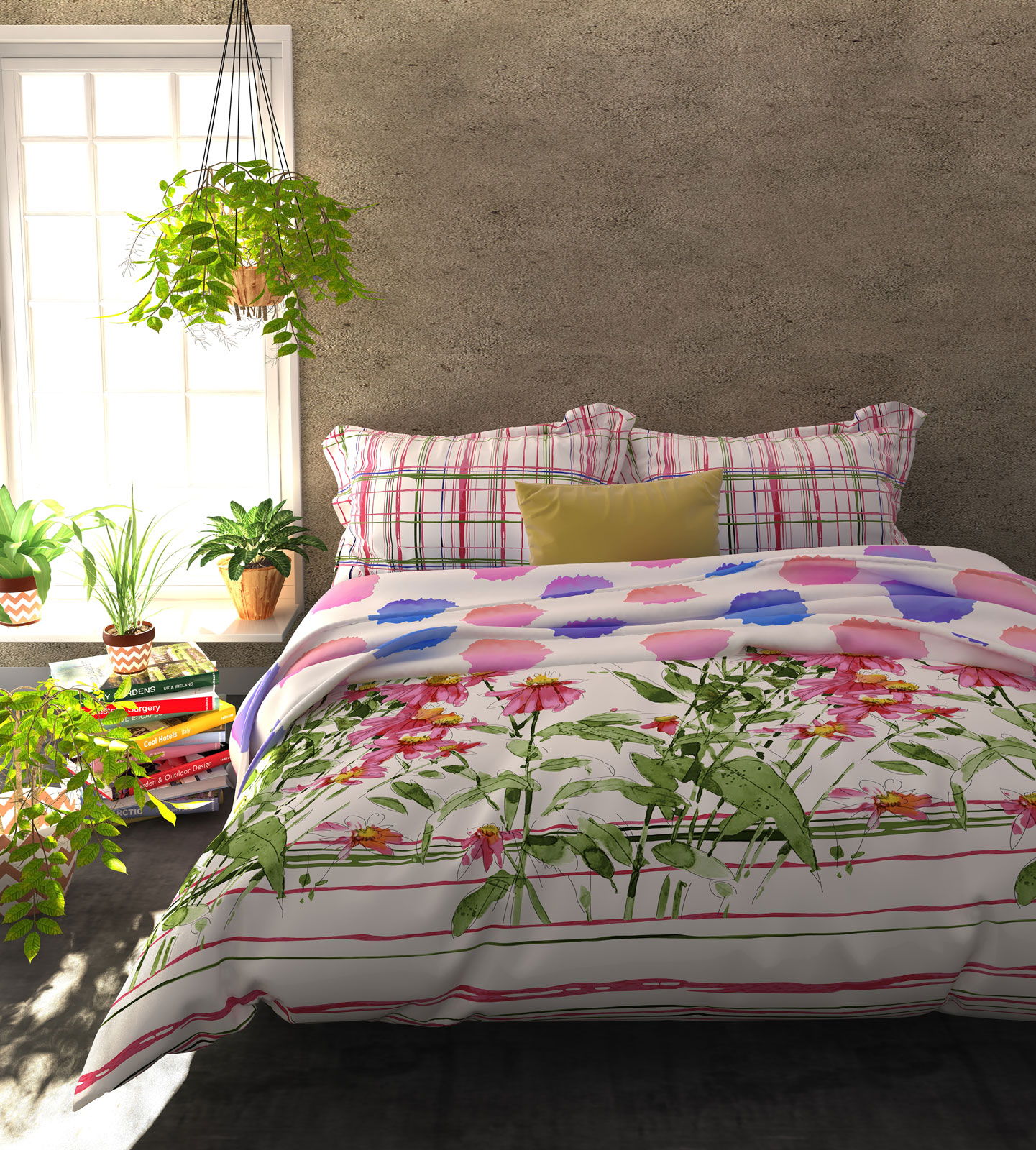 The Blooming Tales Duvet/ Comforter from Portico Bedroom Blanket Design - Beautiful Homes