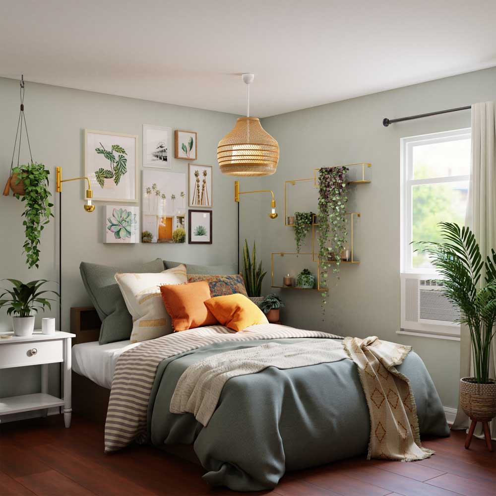 Unique floor lamps & chandeliers for your boho bedroom décor - Beautiful Homes