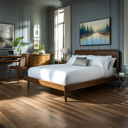 Country bed design for a blue bedroom – Beautiful Homes