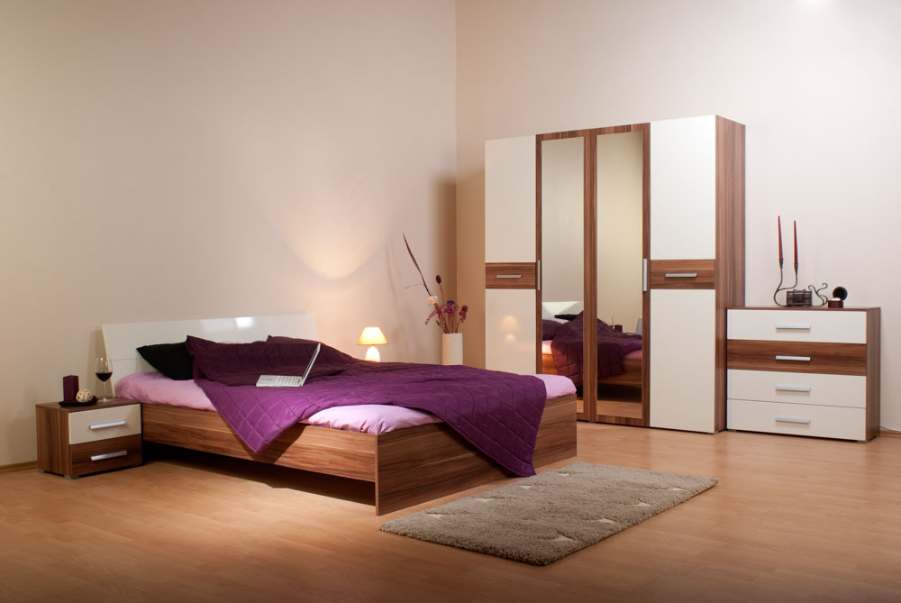 Wardrobe design for the bedroom with double doors having mirrors - Beautiful Homes