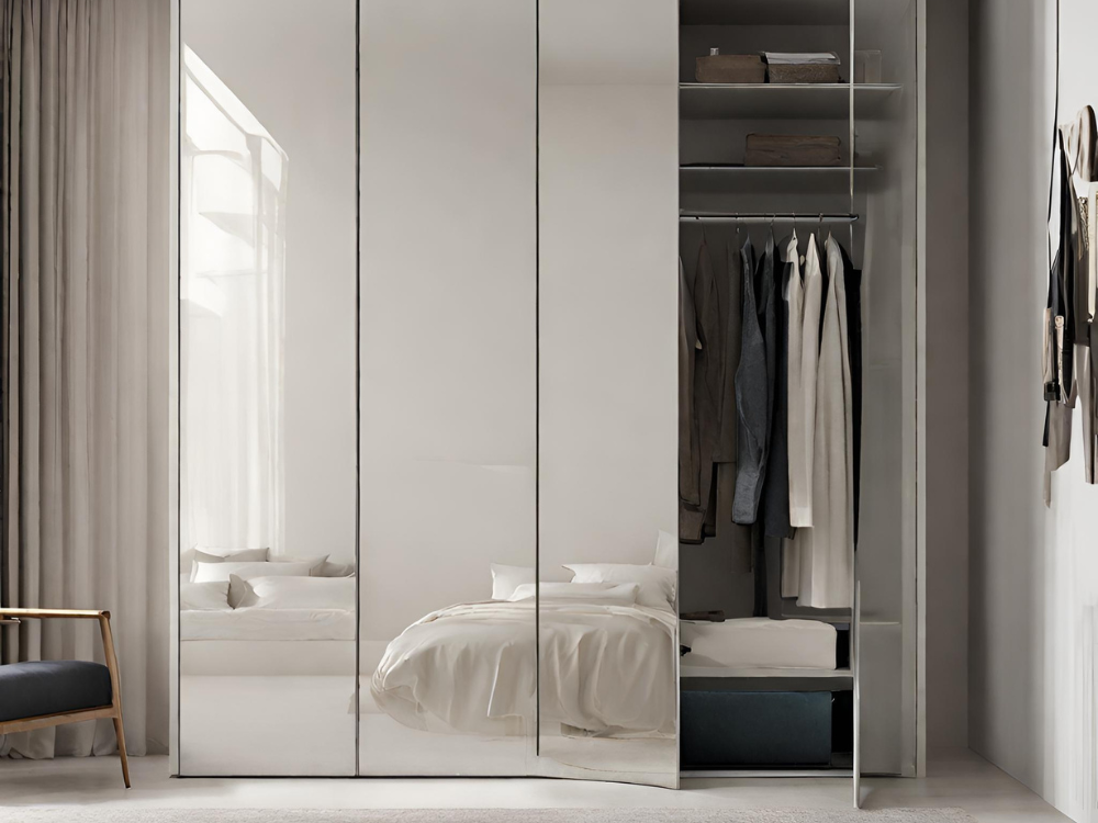 Glossy lacquered finish wardrobe design - Beautiful Homes