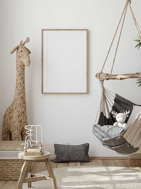 Children's bedroom furniture with a swing - Beautiful Homes