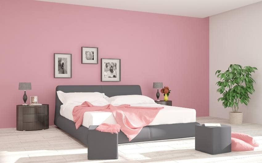 Pink Colour Combination For Bedroom Walls