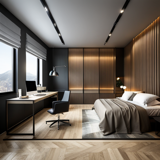 Black & brown wall colour combination for your bedroom design - Beautiful Homes