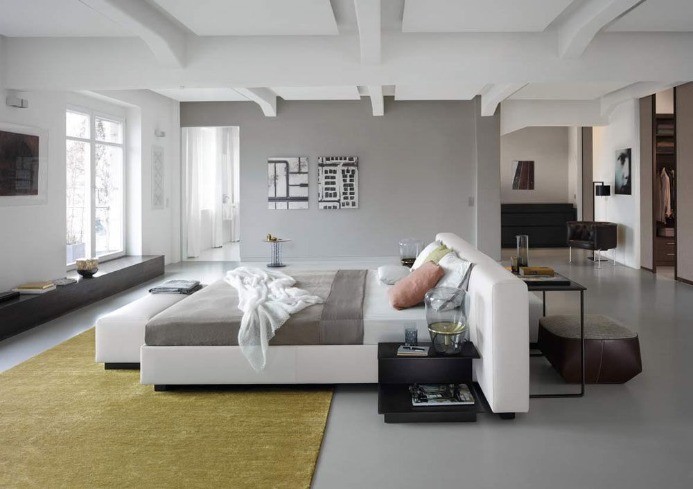 POP designs for bedroom with exposed ceiling beams - Beautiful Homes