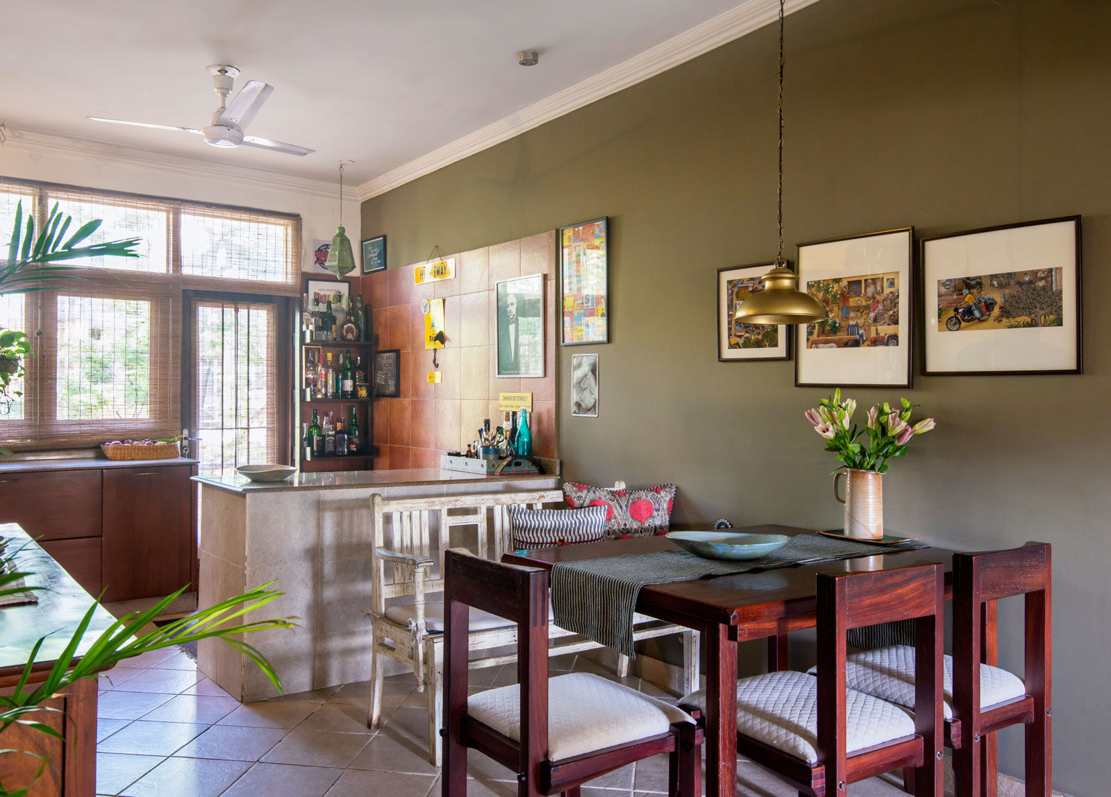 The dining area in Jasleen Singh's New Delhi apartment - Beautiful Homes