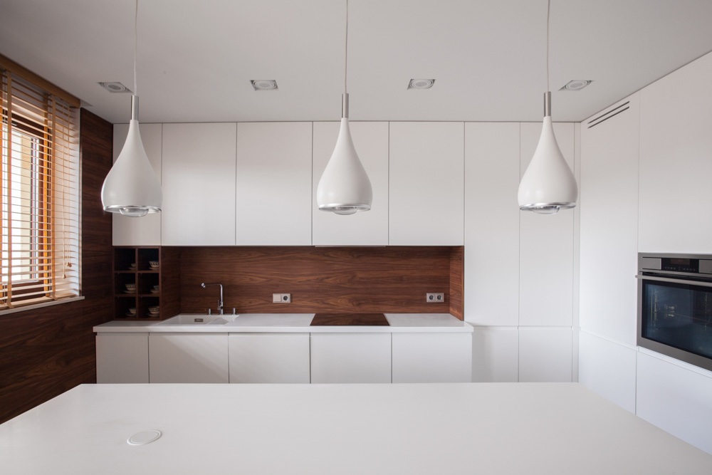 Minimal White Pendant Light - Beautiful Homes