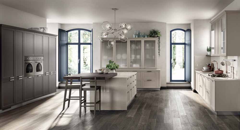 Glass fronts kitchen cabinets which are open & ventilated - Beautiful Homes