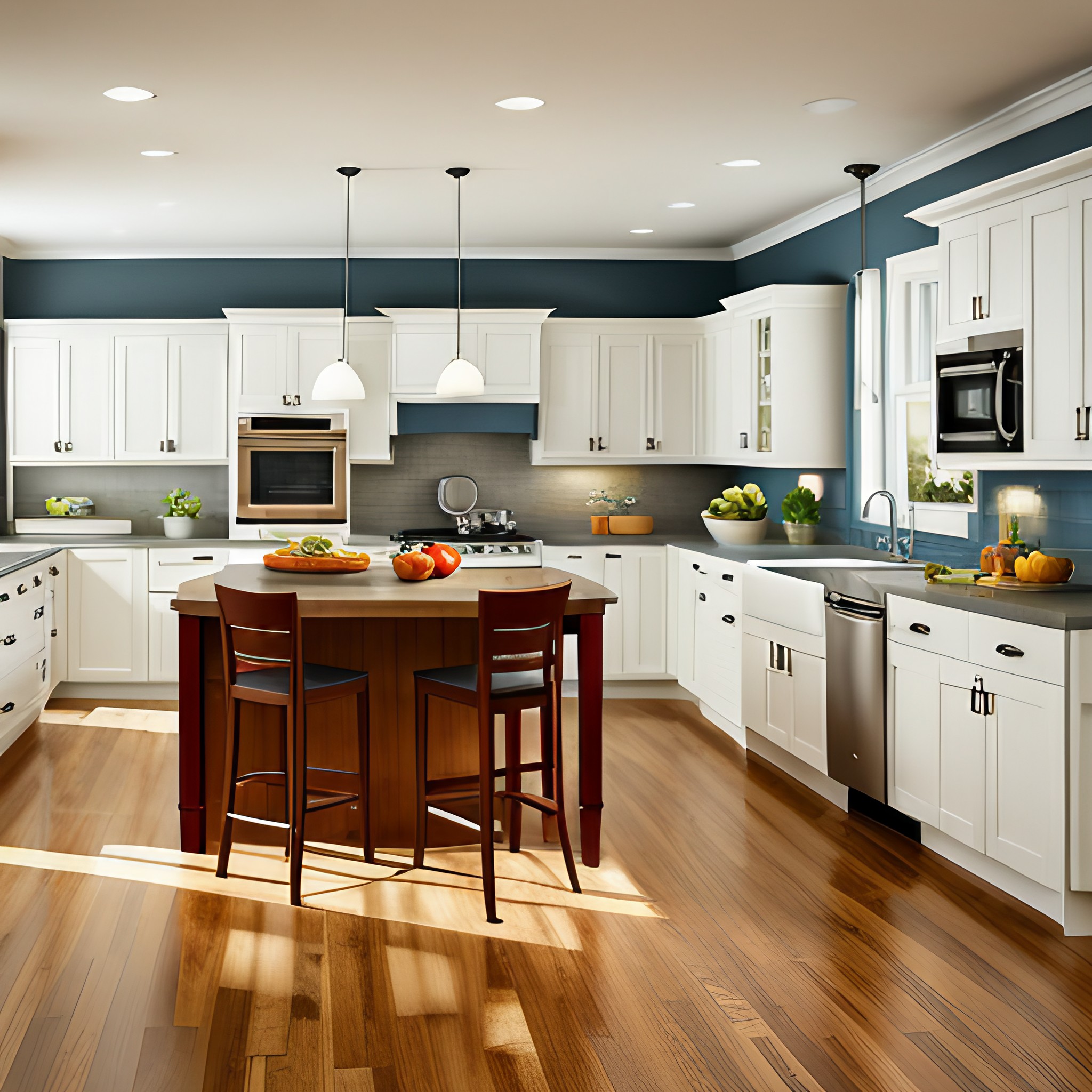 White simple wooden kitchen cabinets - Beautiful Homes