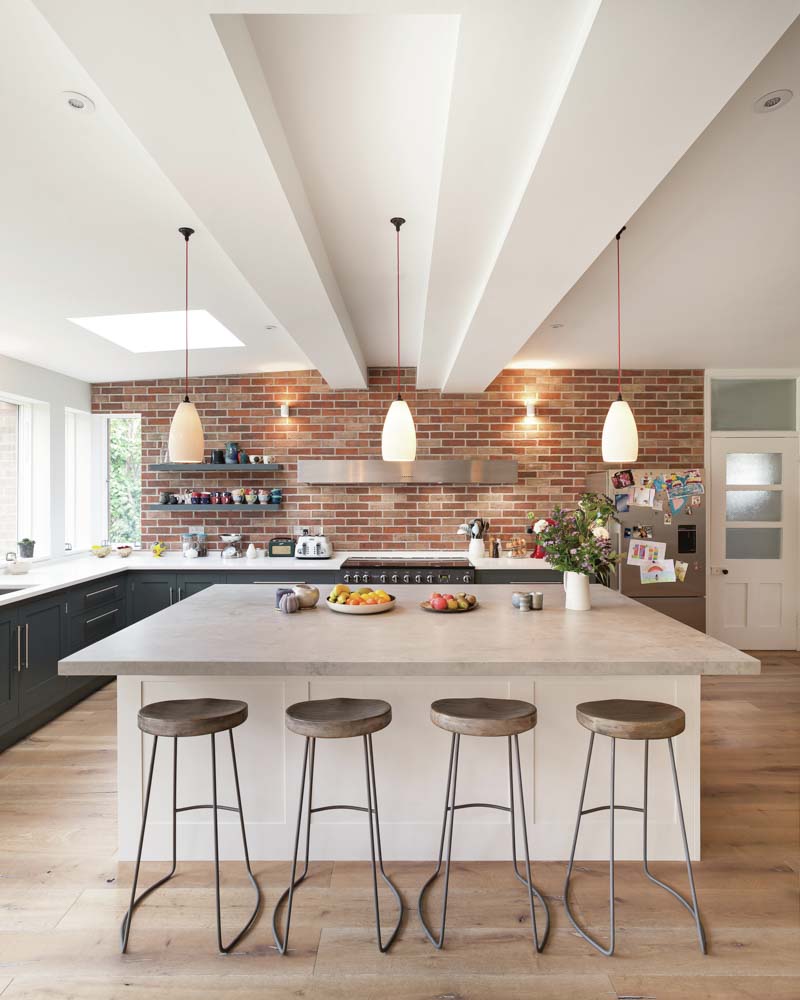 Open & industrial style kitchen interior design - Beautiful Homes