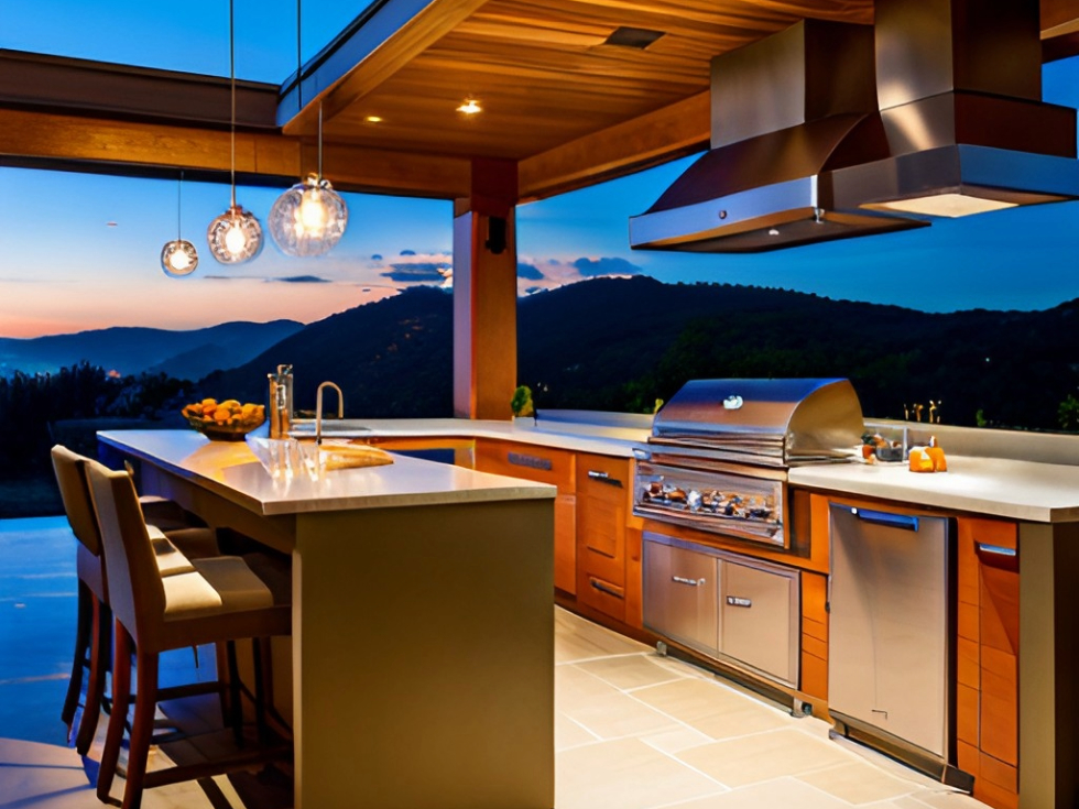 Covered outdoor kitchen design ideas - Beautiful Homes
