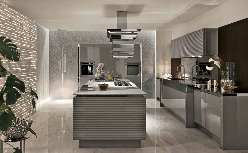 COMPACT Kitchen with island By ESTEL GROUP