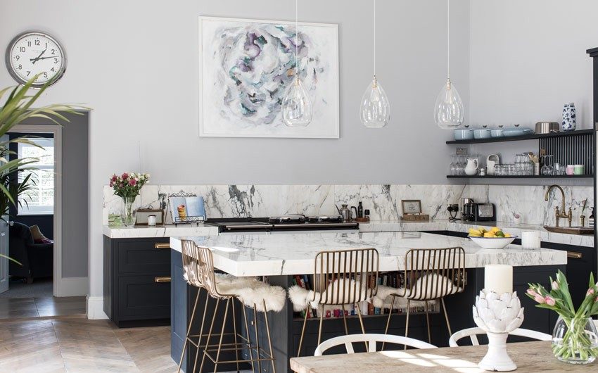 Kitchen island with storage cabinets for uncluttered kitchen design - Beautiful Homes