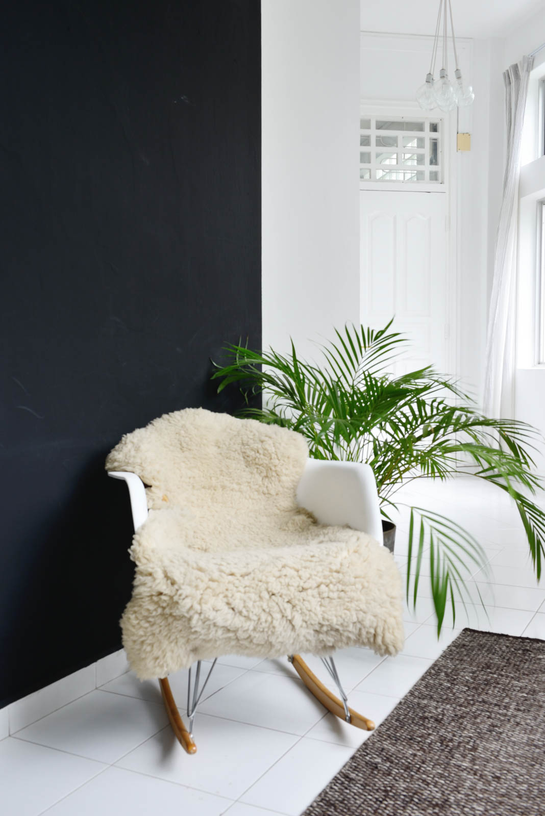 Cosy Corners Design Ideas For Your Living With Armchair & Faux Fur on the Chair - Beautiful Homes