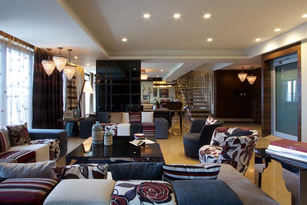 Living room design with theme - Beautiful Homes