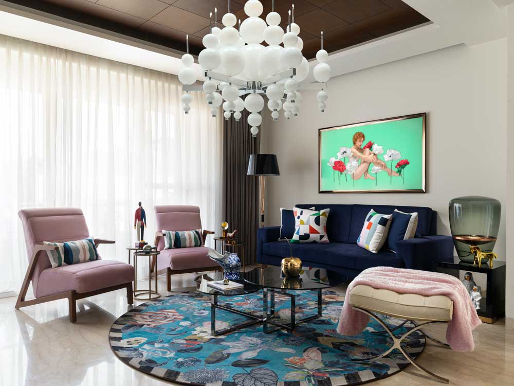 Transparent sheer curtains for white living room - Beautiful Homes