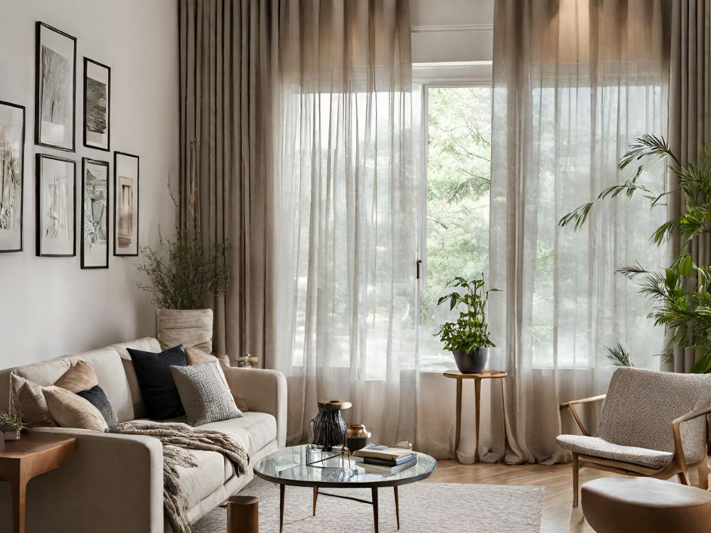 Drapes for small living room - Beautiful Homes