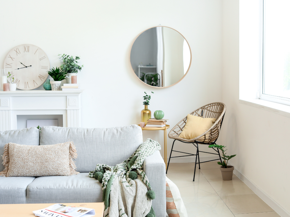 Mirror for small living room - Beautiful Homes