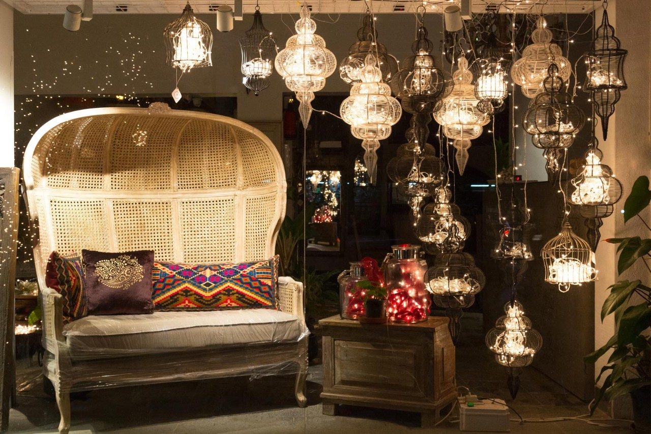 Diwali Décor Ideas For Your Living Room With Hanging Lights - Beautiful Homes
