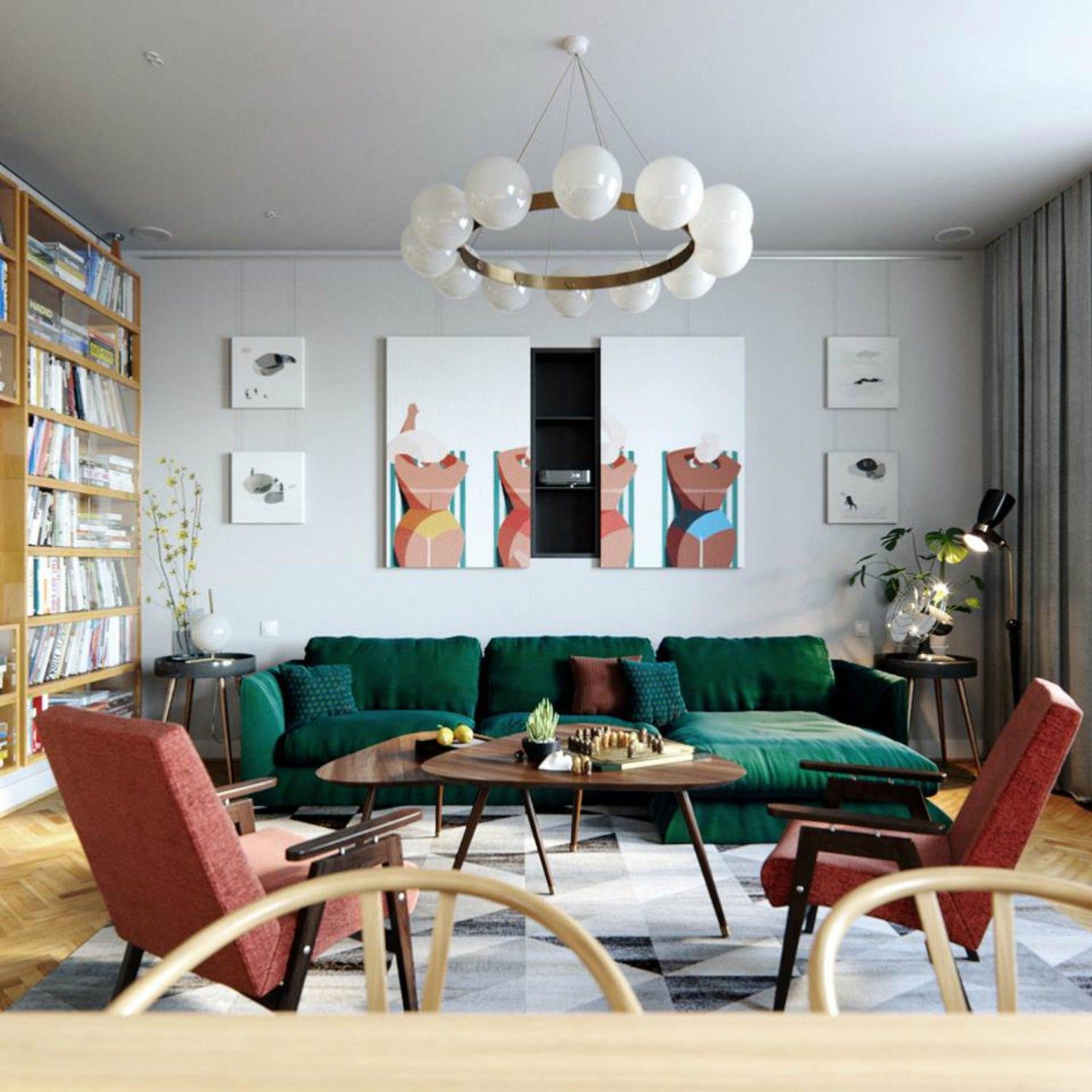 Tips to create a mid-century modern living room design - Beautiful Homes