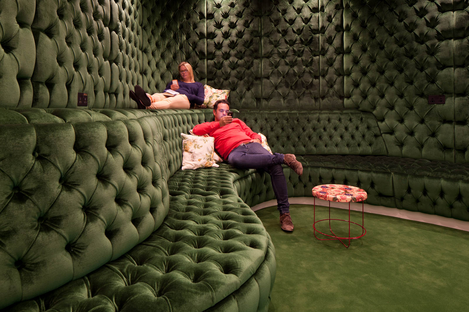 The Green Breakaway Room at Google's Office in London - Beautiful Homes