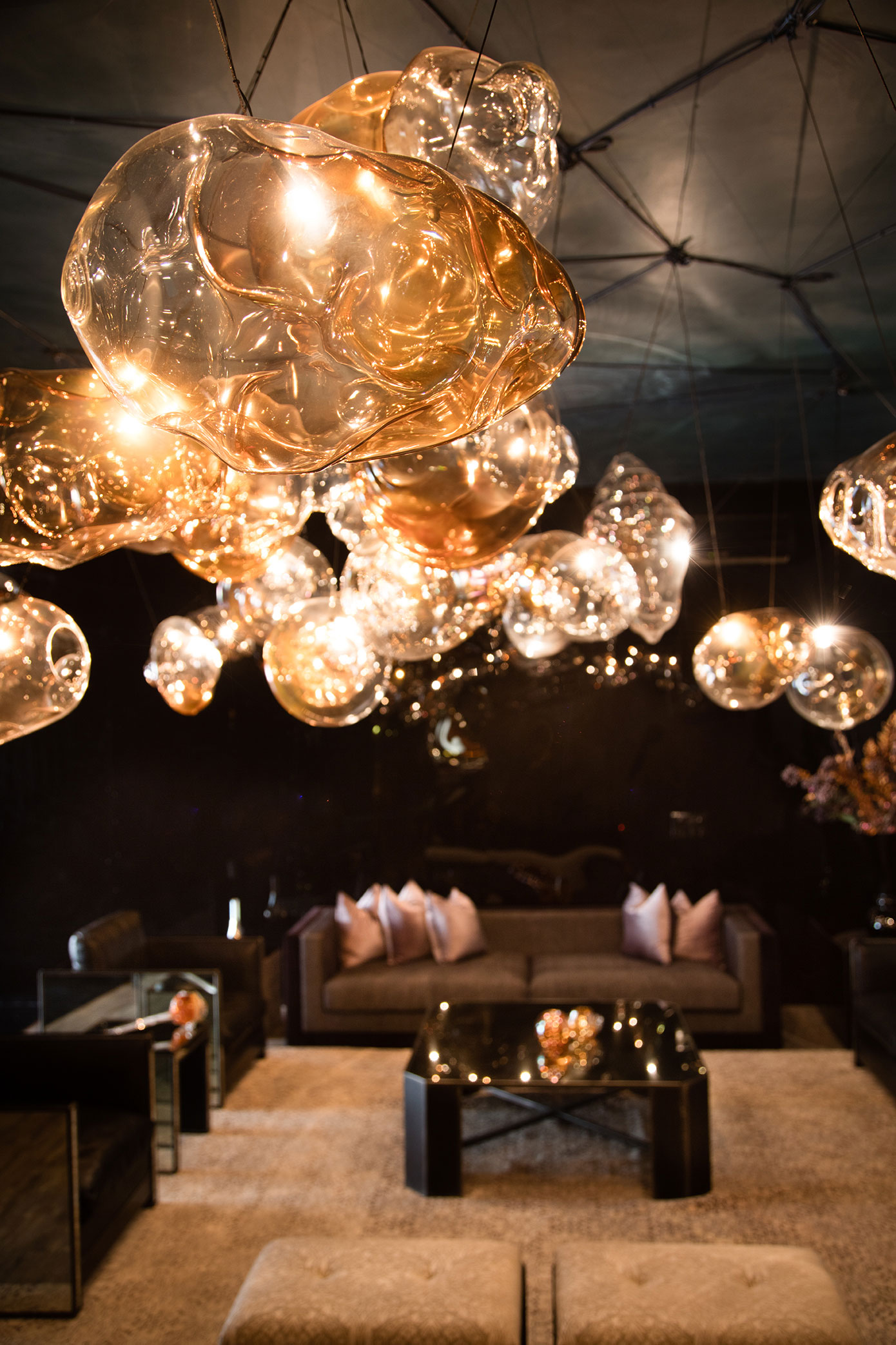 A close up of the lighting installation on the ceiling - Beautiful Homes