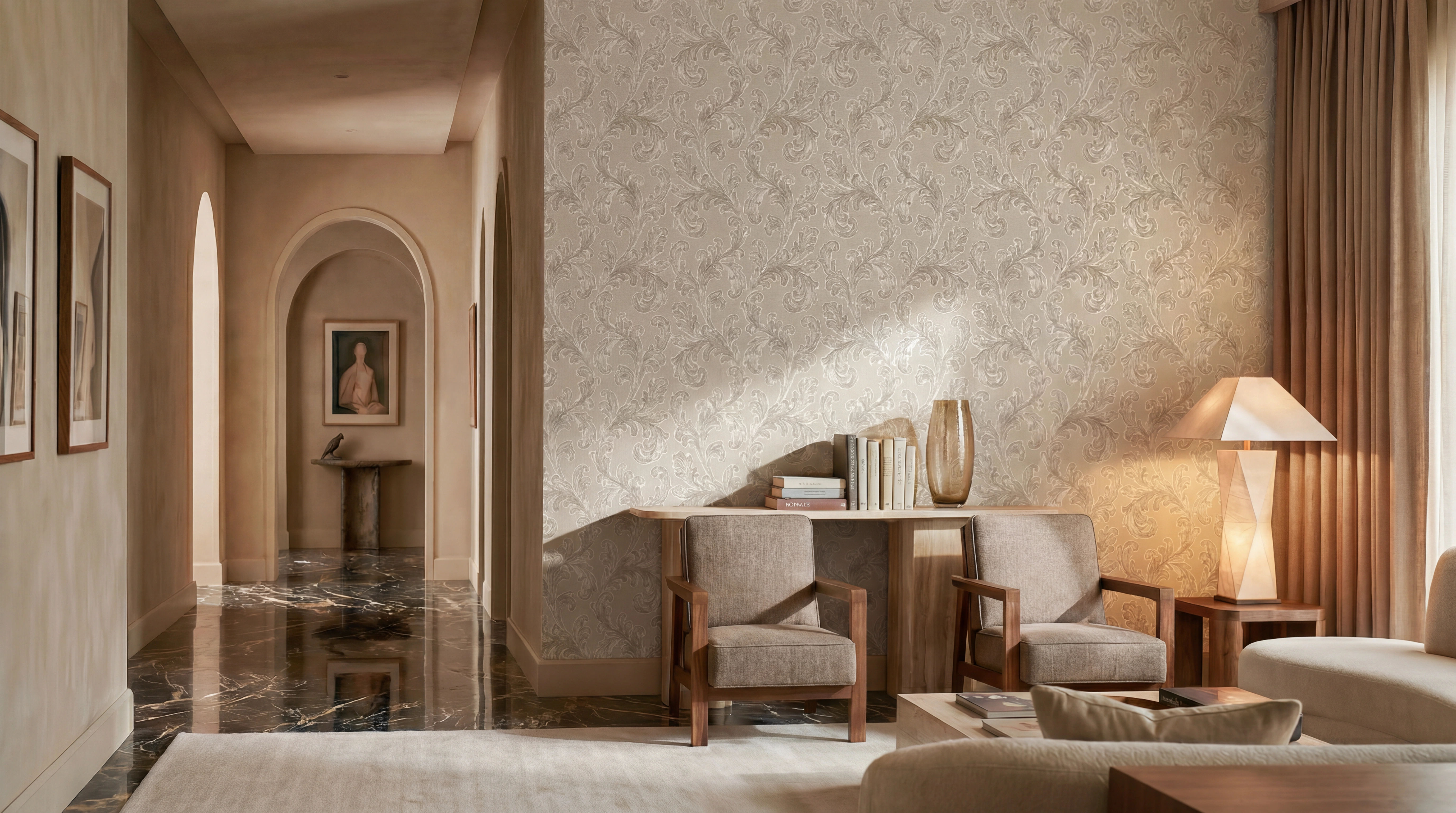 ADOR SERENADE COTTAGE LEAF ROYALE IVORY