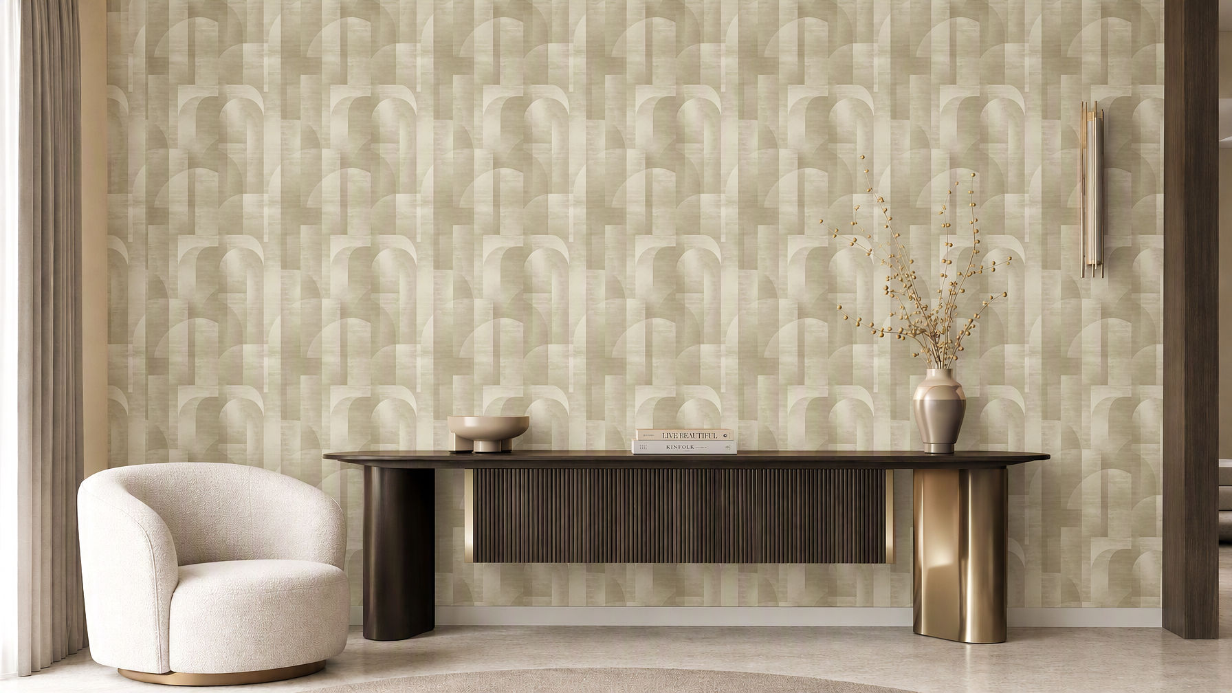 Ador-Sama Living-Maison Curve-Ochre Plaster
