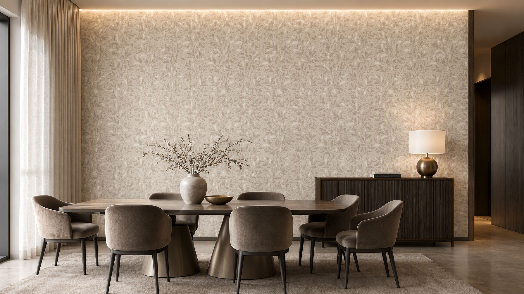 Ador-Balanced Garden-Leafline-Soft Taupe