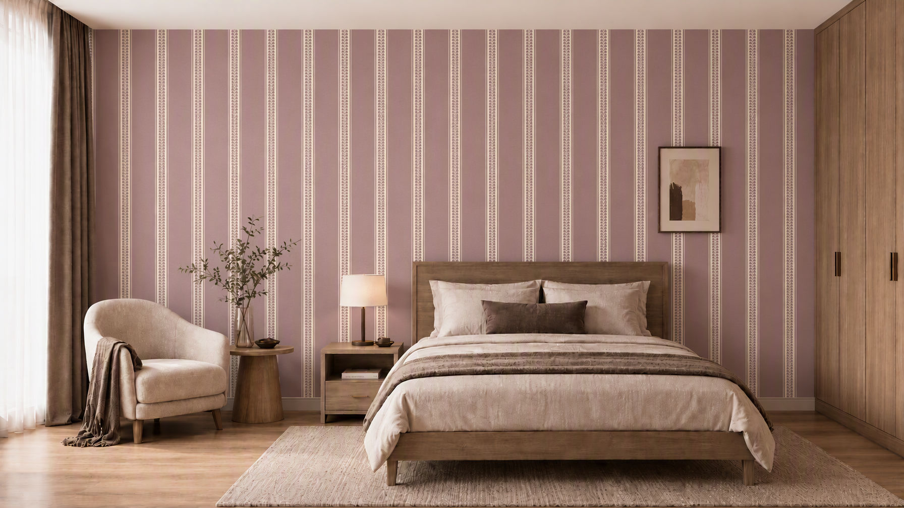 Lines & Layers 1 - Ornamental Balance - Dusty Mauve