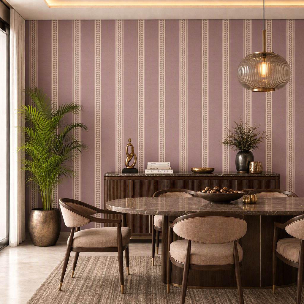 Lines & Layers 1 - Ornamental Balance - Dusty Mauve