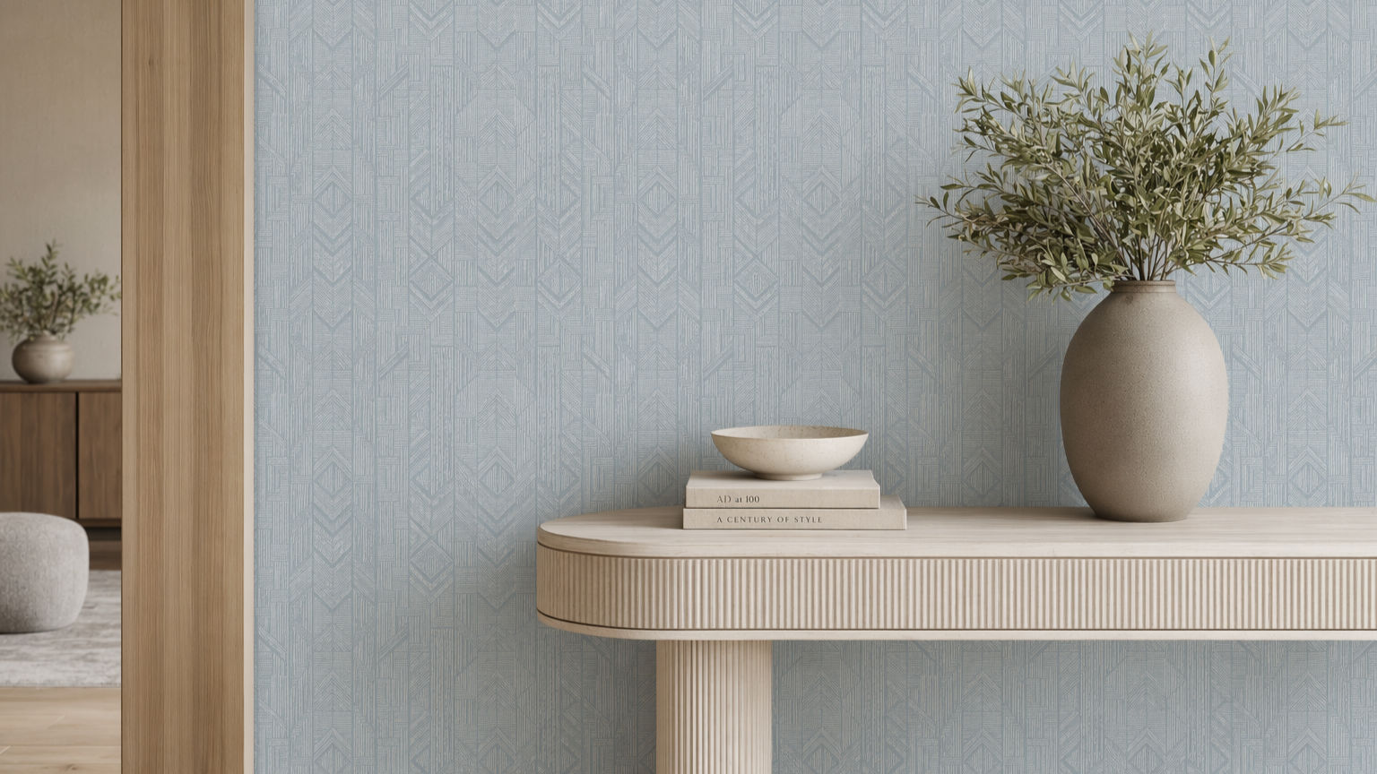 Ador-Lines & Layers 1-Textured Totem-Mist Blue