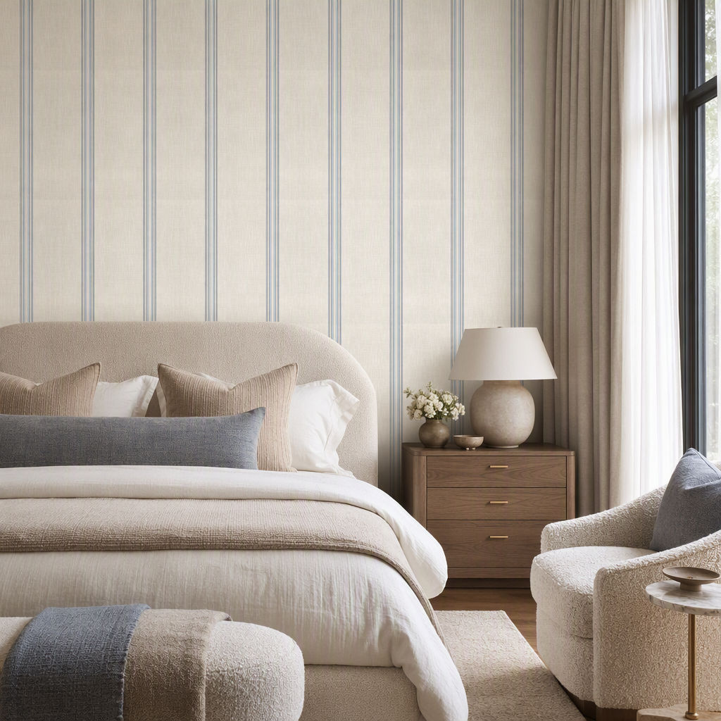 Lines & Layers 2 - Mayfair Stripe - Powder Blue